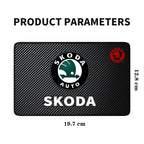 Car Anti-Slip Mat Pad Rubber Mobile Sticky Dashboard Mat For Skoda Octavia Fabia Superb Kamiq Kodiak Yeti Karoq Octavia RS