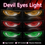 2PCS LED Eyes For Car Windshield Window Screen Wireless Devil Eyes Light Flex LED Display Dynamic Eyes For Car Lights
