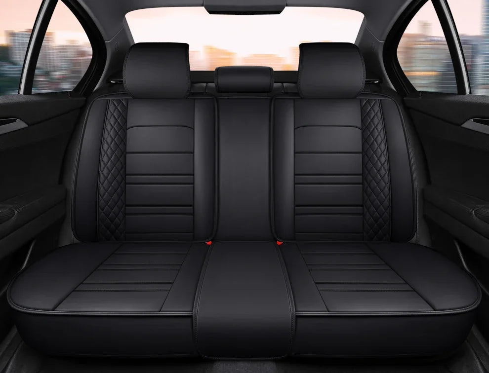 Full Coverage Pu Leather Car Seat Covers for Dacia Duster Sandero Renault Clio Fiat Panda Lancia Seat Arona Cors Car Accessories