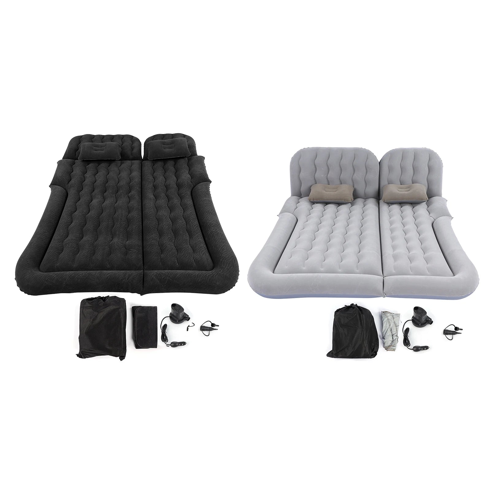 2‑In‑1 SUV Inflatable Mat Car Mattress Multifunction Soft Sleeping Rest Cushion Inflatable Travel Mattress for Traveling Car