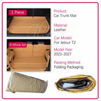 Car Rear Trunk Mats For Jetour Traveller Shanhai T2 ICH-X K3 2023 2024 2025 2026 2027 Anti-dirty Pad Cargo Cover Car Accessories