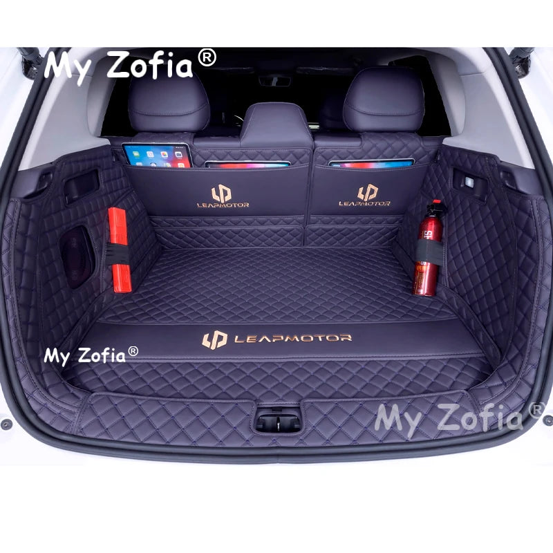 For LEAPMOTOR B10 2025 2026 Car Trunk Mat Pad leather Waterproof Car Rear Trunk Mat Boot Mat Interior Protective Accessories