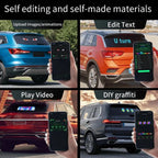2PCS LED Eyes For Car Windshield Window Screen Wireless Devil Eyes Light Flex LED Display Dynamic Eyes For Car Lights