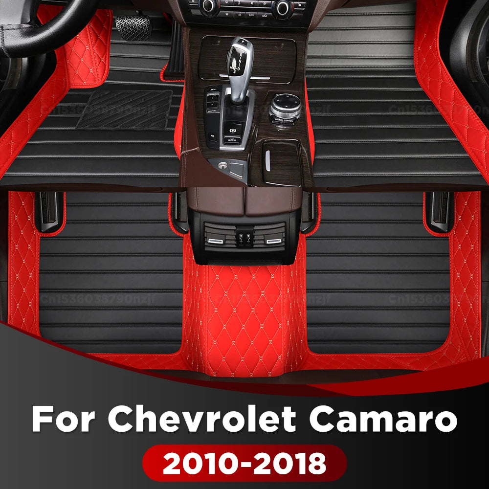 For Chevrolet Camaro 2010-2018 2017 2016 2015 2014 Custom Car Floor Mat Trunk mat Automobile Carpet Cover Interior Accessories