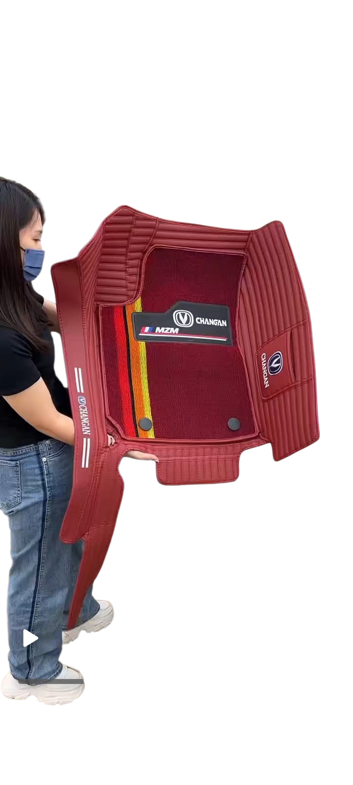 Alfombras impermeables dobles hechas de cuero ecológico artificial personalizada para Auto (A Medida exacta)