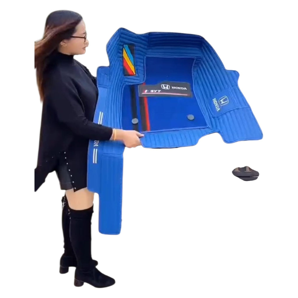 Alfombras impermeables dobles hechas de cuero ecológico artificial personalizada para Auto (A Medida exacta)