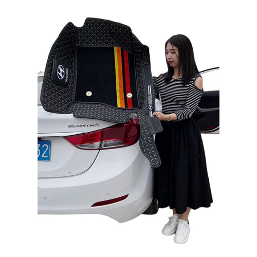 Alfombras impermeables dobles hechas de cuero ecológico artificial personalizada para Auto (A Medida exacta)