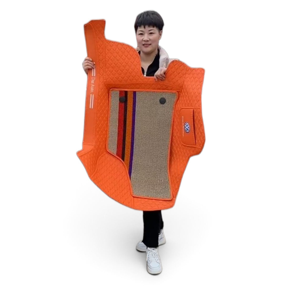 Alfombras impermeables dobles hechas de cuero ecológico artificial personalizada para Auto (A Medida exacta)
