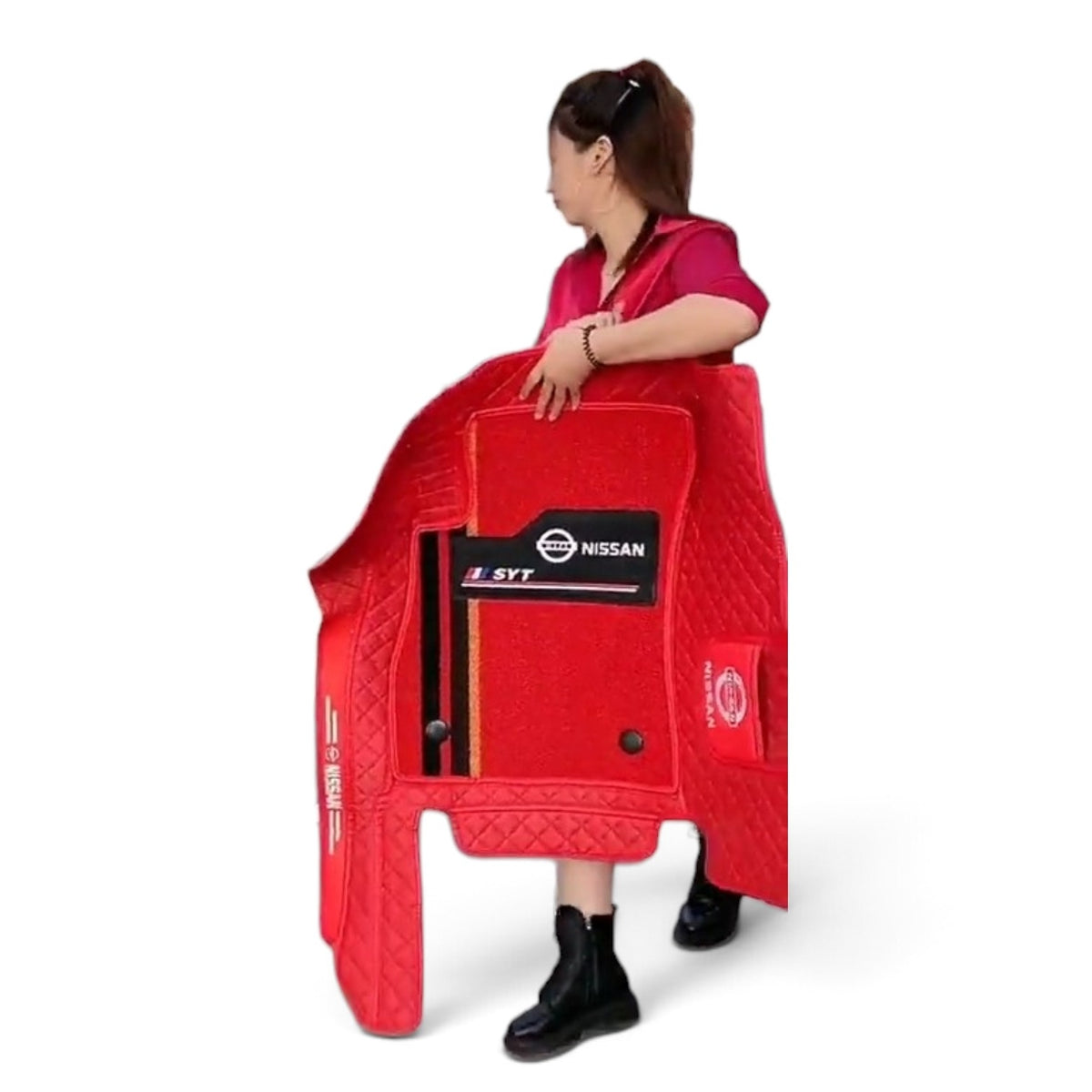 Alfombras impermeables dobles hechas de cuero ecológico artificial personalizada para Auto (A Medida exacta)