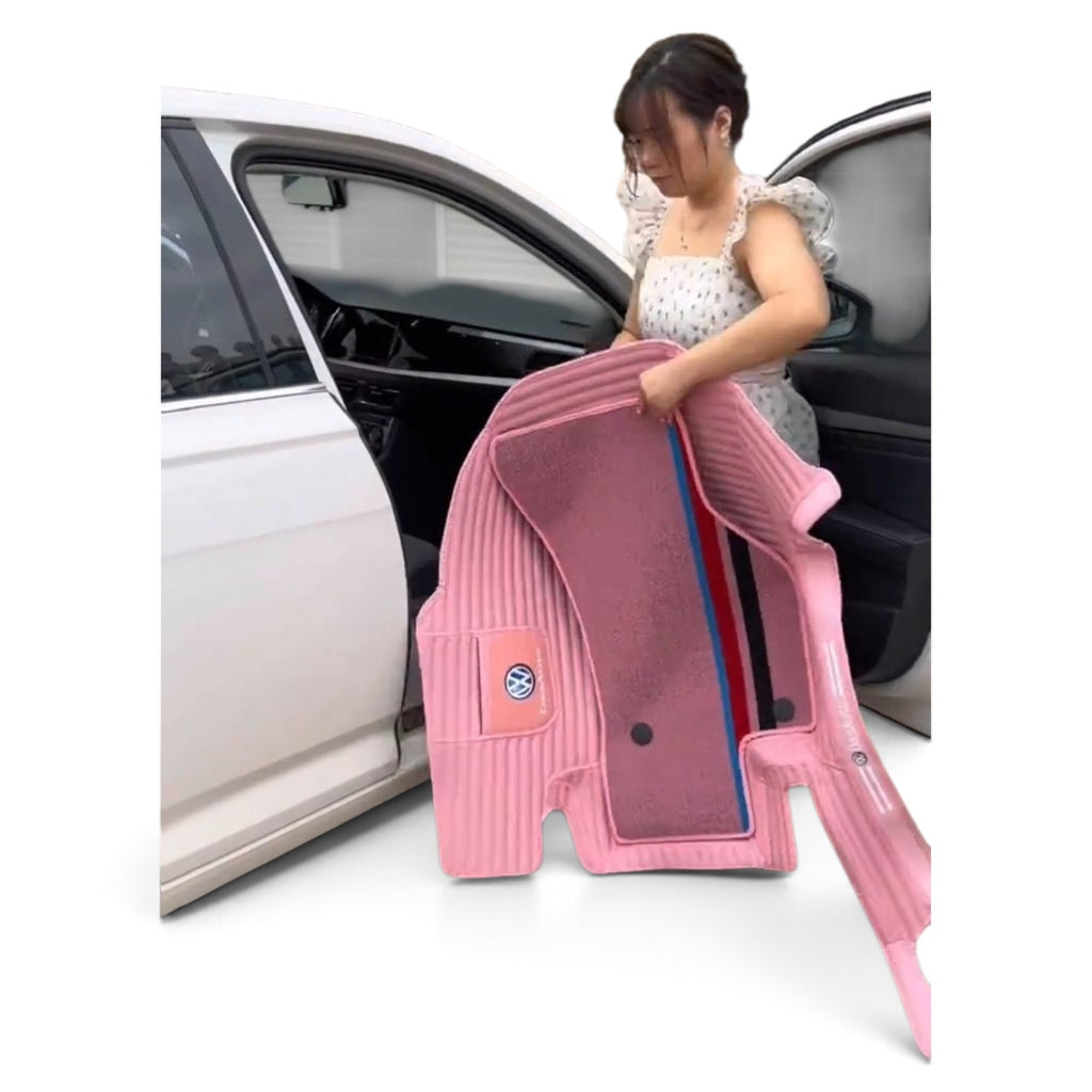 Alfombras impermeables dobles hechas de cuero ecológico artificial personalizada para Auto (A Medida exacta)