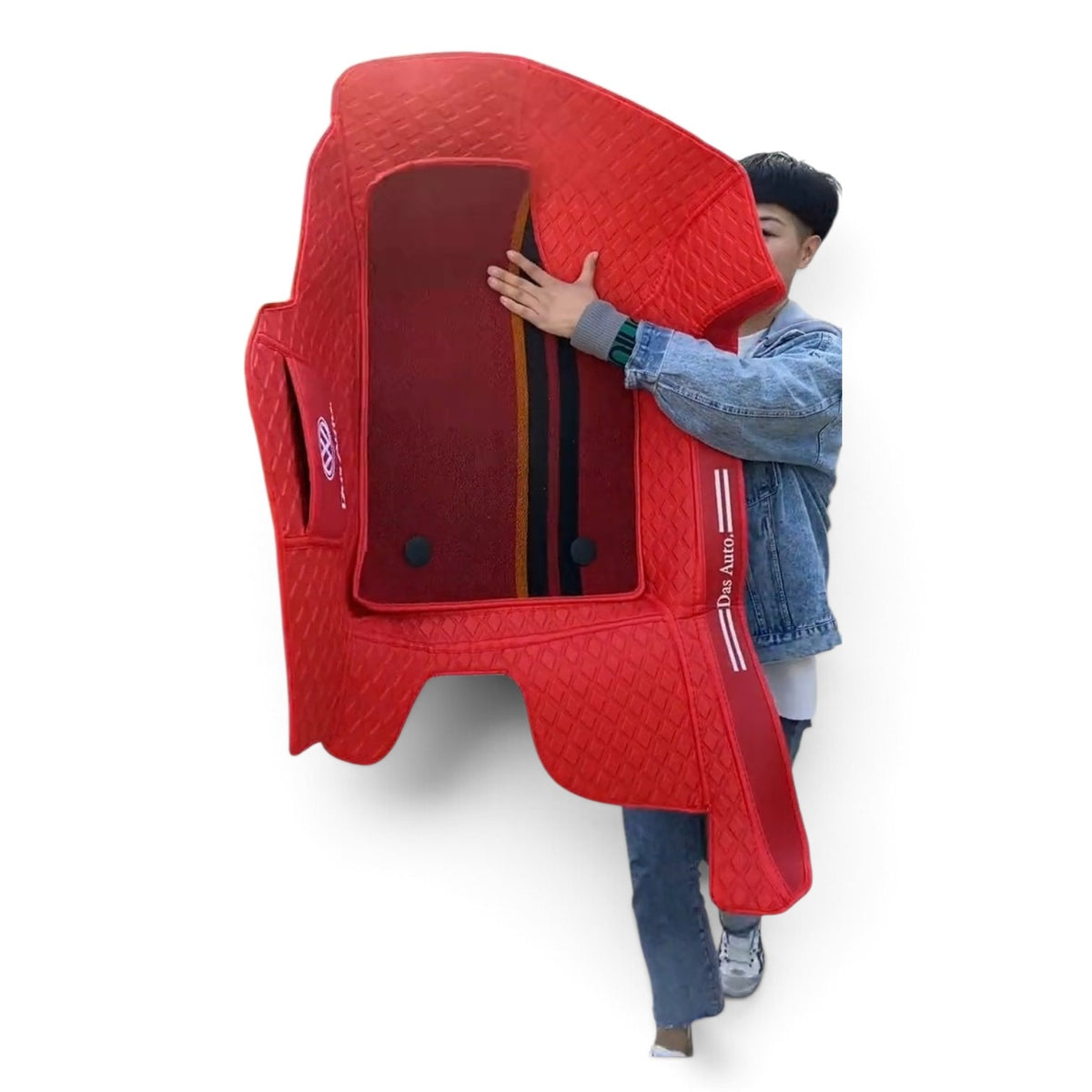 Alfombras impermeables dobles hechas de cuero ecológico artificial personalizada para Auto (A Medida exacta)