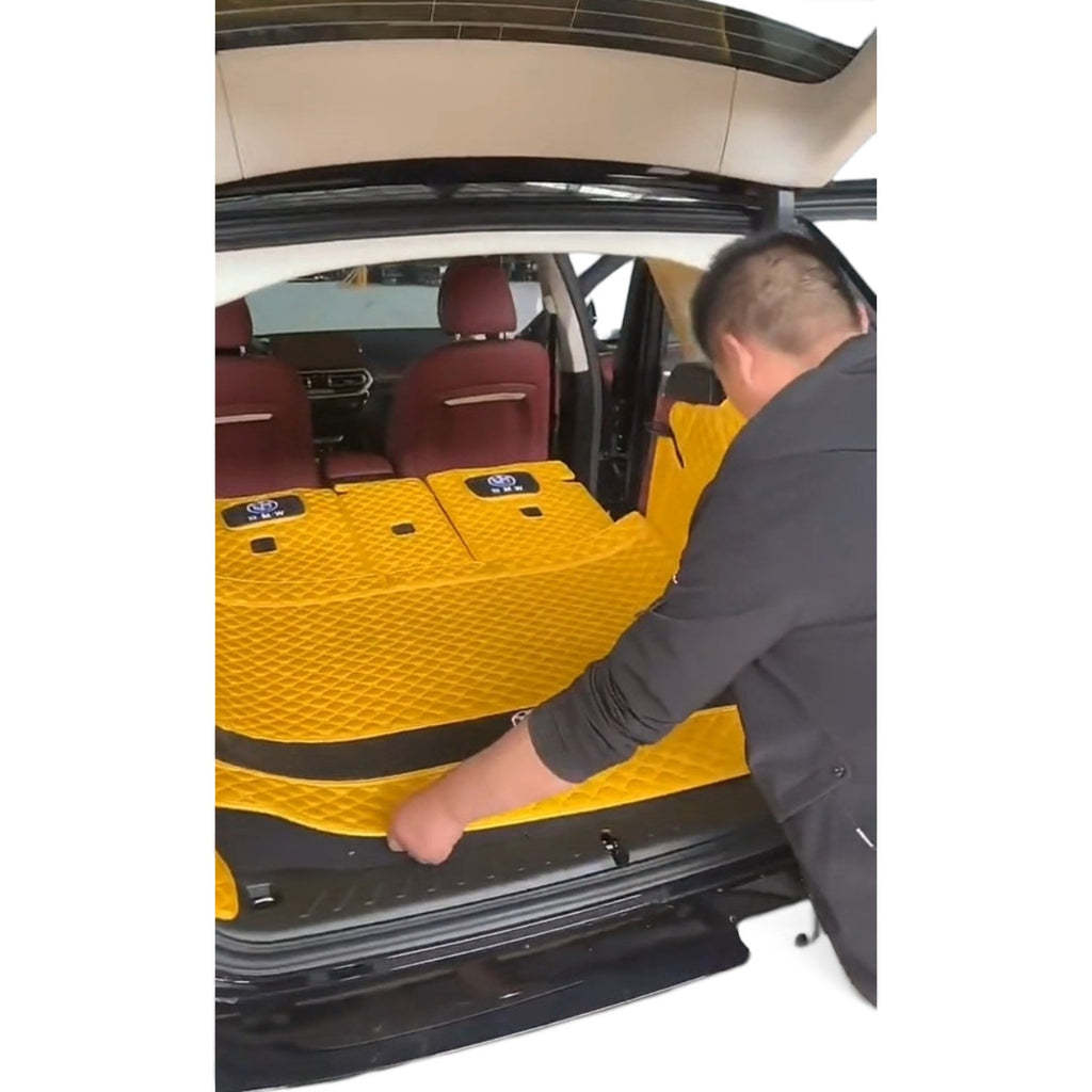 Alfombras impermeables dobles hechas de cuero ecológico artificial personalizada para Auto (A Medida exacta)