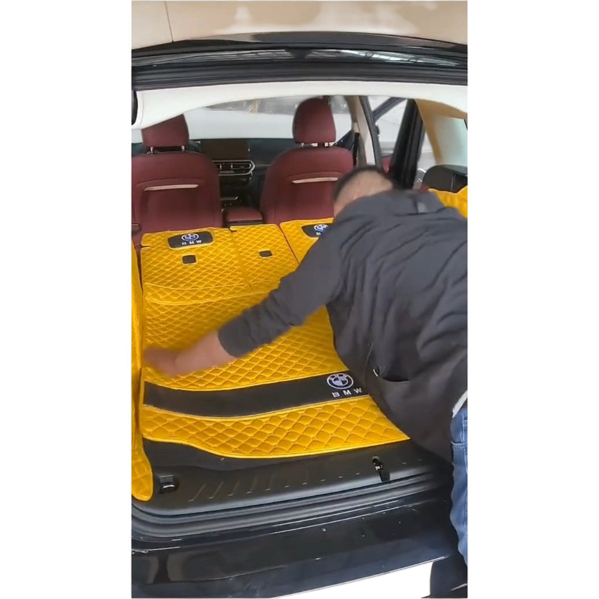 Alfombras impermeables dobles hechas de cuero ecológico artificial personalizada para Auto (A Medida exacta)