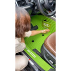 Alfombras impermeables dobles hechas de cuero ecológico artificial personalizada para Auto (A Medida exacta)