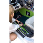 Alfombras impermeables dobles hechas de cuero ecológico artificial personalizada para Auto (A Medida exacta)