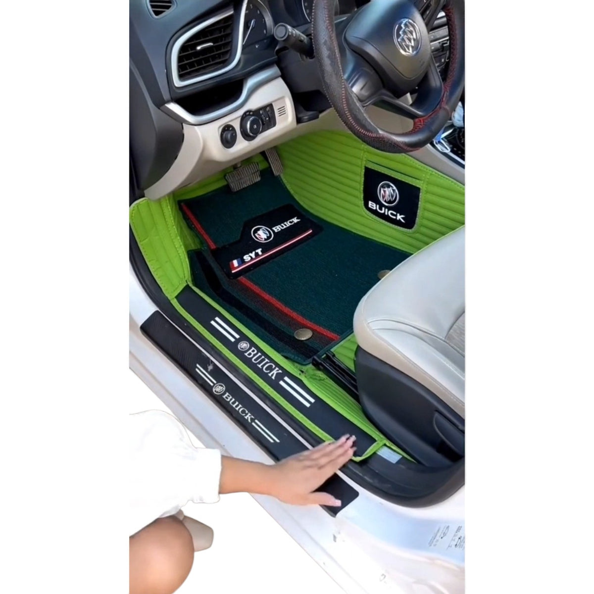 Alfombras impermeables dobles hechas de cuero ecológico artificial personalizada para Auto (A Medida exacta)