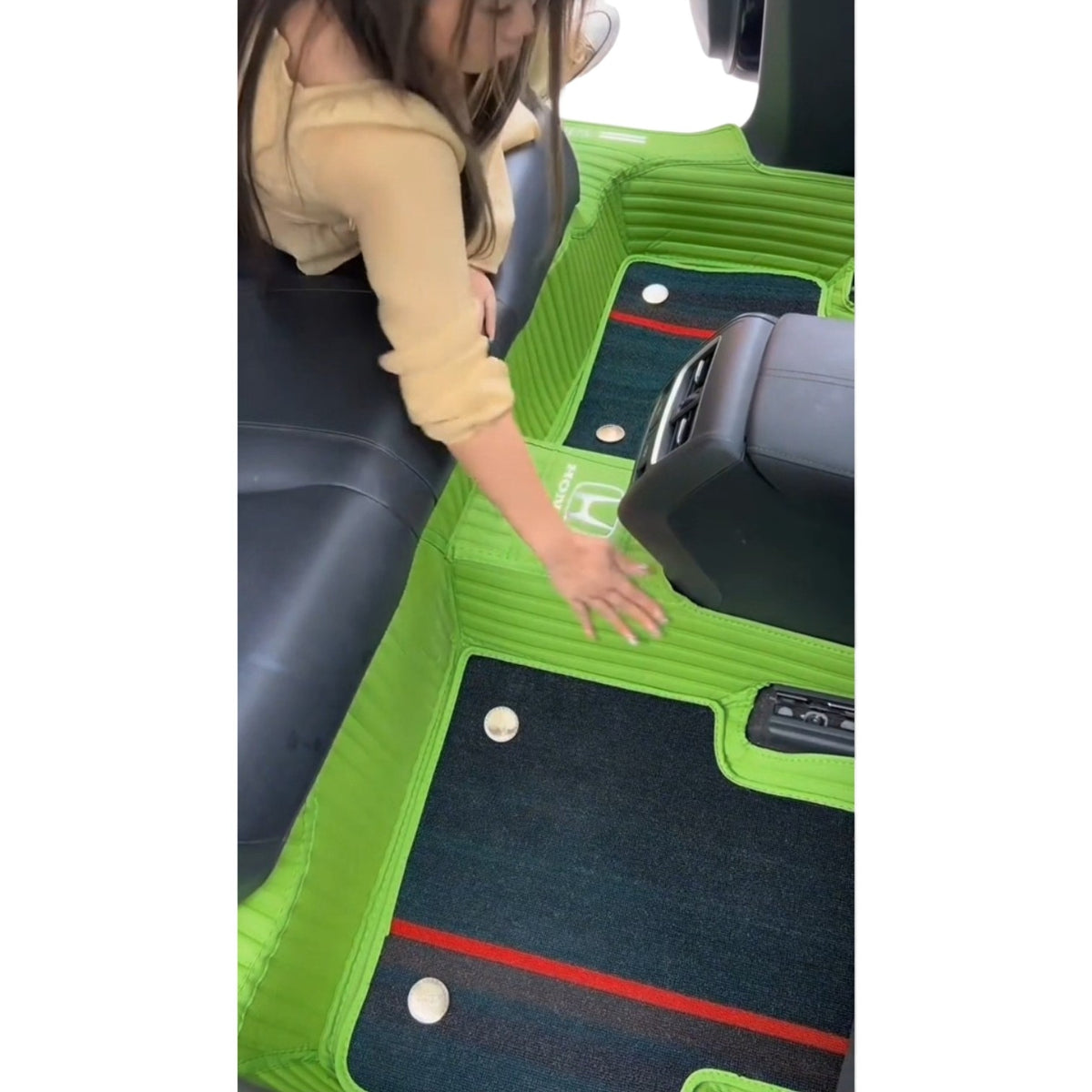 Alfombras impermeables dobles hechas de cuero ecológico artificial personalizada para Auto (A Medida exacta)
