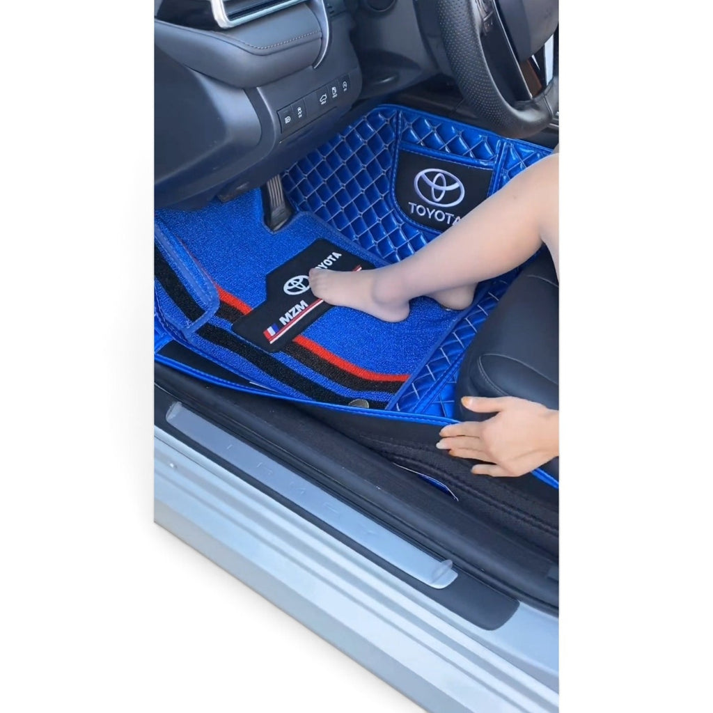 Alfombras impermeables dobles hechas de cuero ecológico artificial personalizada para Auto (A Medida exacta)