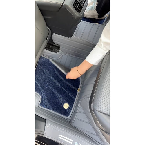 Alfombras impermeables dobles hechas de cuero ecológico artificial personalizada para Auto (A Medida exacta)
