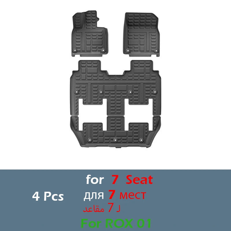 Car Floor Mats For Polestones 01 ROX 01 2024-present Cargo Liners Waterproof Non-slip Trunk Mat Protector for ROX Motor Carpets