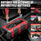 Motorcycle Charger for Battery 6V/12V Auto Charging Maintainer Trickle Charger for Car Battery for Boat RV Truck Lawn Mower Golf