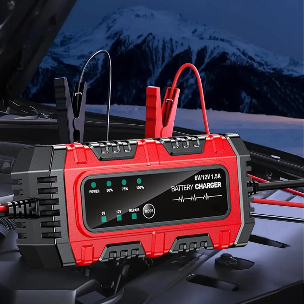 Automatic Battery Trickle Charger, 1.5A 6V/12V Smart Maintainer for Car Truck Motorcycle Boat Marine RV accessories