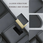 Car Backseat Organizer with Foldable Table Tray＆Stain Proof iPad Storage PU Leather Car Seat Back Protectors Kick Car Essential