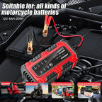 Car Battery Charger Auto Intelligent Pulse Repair Tool Multifunctional Voltage Temperature Detection For RV SUV Motorcycle Truck