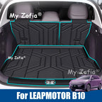 Car TPE Rear Trunk Mat For Leapmotor B10 2025 2026 Car Seat Backrest Protective Anti-Dirty Carpets Waterproof Mat Accessories