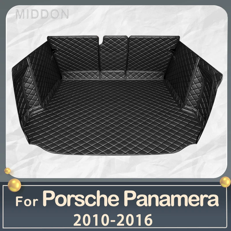 Car trunk mat for Porsche Panamera 2010 2011 2012 2013 2014 2015 2016 cargo liner carpet interior accessories cover