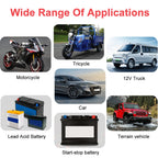 Car Battery Charger 12V 6A Pulse Repair LCD Display Smart Fast Charge AGM Deep Cycle GEL Lead-Acid Charger For Auto Motorcycle
