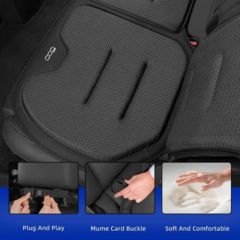 방석 Car Accessories Fundas Para Asientos De Auto 2025 Cojines For FIAT 500 Grande Punto Tipo Stilo UNO Astra Bravo Panda Freemont