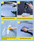 Car glass Oil removal kit - remove water stains, oil film, suitable for automotive and household glass