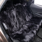 Car Seat Cover Faux Fur Warm Car Seat Cover Faux Plush Black Cute Fundas Coche Asiento Universal Decorative Accessories