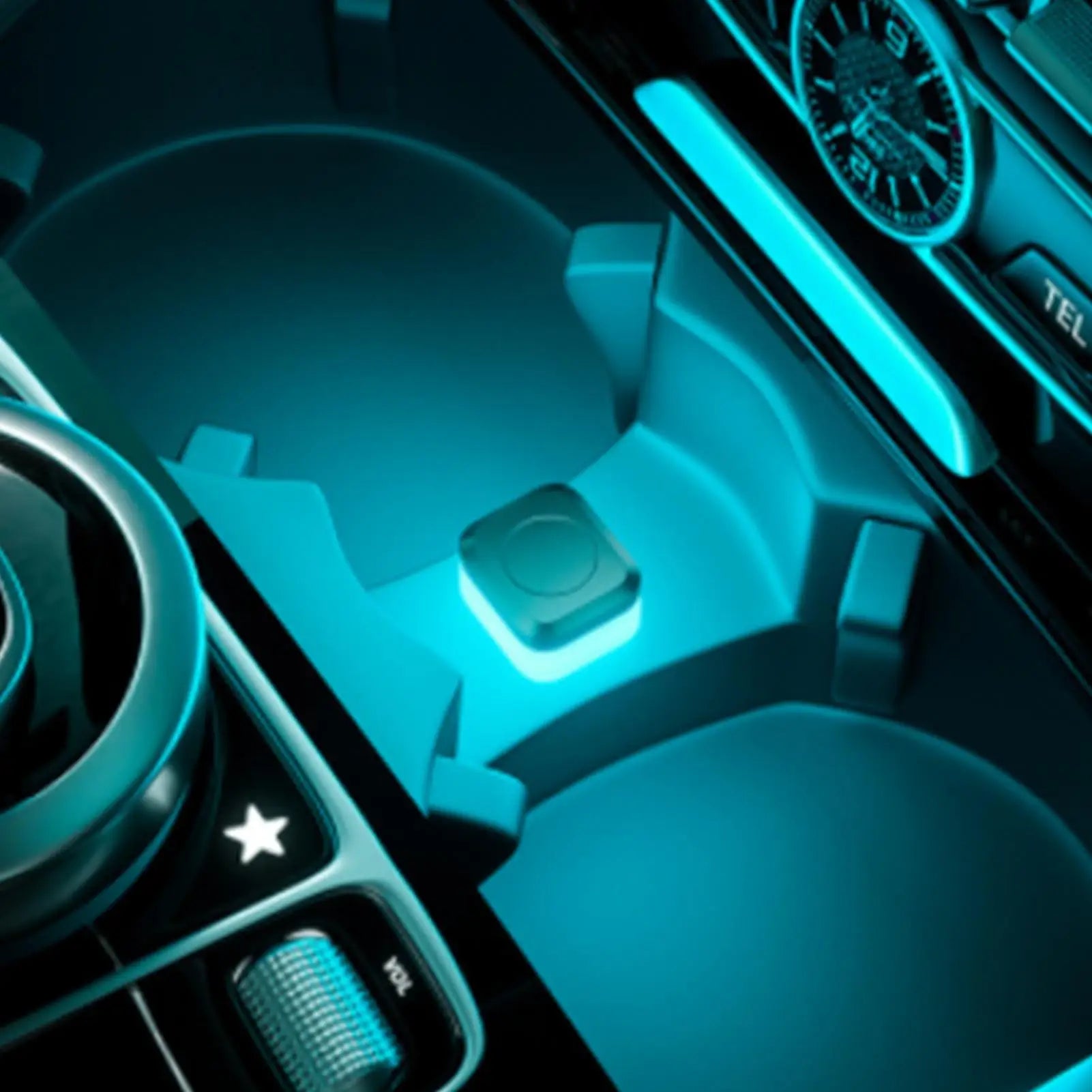 LED USB Car Light Car LED Lights Interior Wireless Ambient Light Wireless Multicolor Night Light Multiple Modes Interior Lighing
