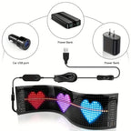 LED Eye for Car Window Screen Wireless Adhesive LED Light Blazexel Devil Eyes Light Flex LED Display Dynamic Eyes for Car