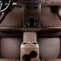 5Pcs Car Floor Mats PU Leather Waterproof Auto Foot Pad Protector pads Fashion Universal Car Carpet Cushion For All Seasons