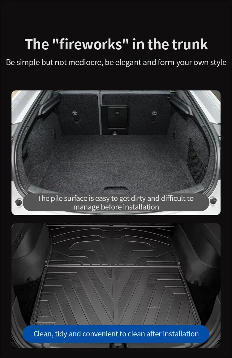 TPE Car Boot Trunk Mats For Li Auto L7 Lixiang L7 2023 2024 2025 Waterproof Rear Trunk Mats Carpet Storage Pads Auto Accessories