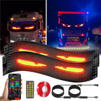 2PCS Glowing LED Eyes Truck Windshield Devil Eye LED Sign Screen Luminous Eye LED Panel For Cars
