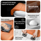 Car Seat Extended Footrest Driver and Passenger Leg Rest Universal Car Seat Cover Leather Breathable Non-slip Cars Seats Cover