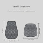 3D Suspended  Car Seat Cushion with Embossed Pattern,Separate Bottom Seat Cushion and Back Cushion Fit for Most Cars