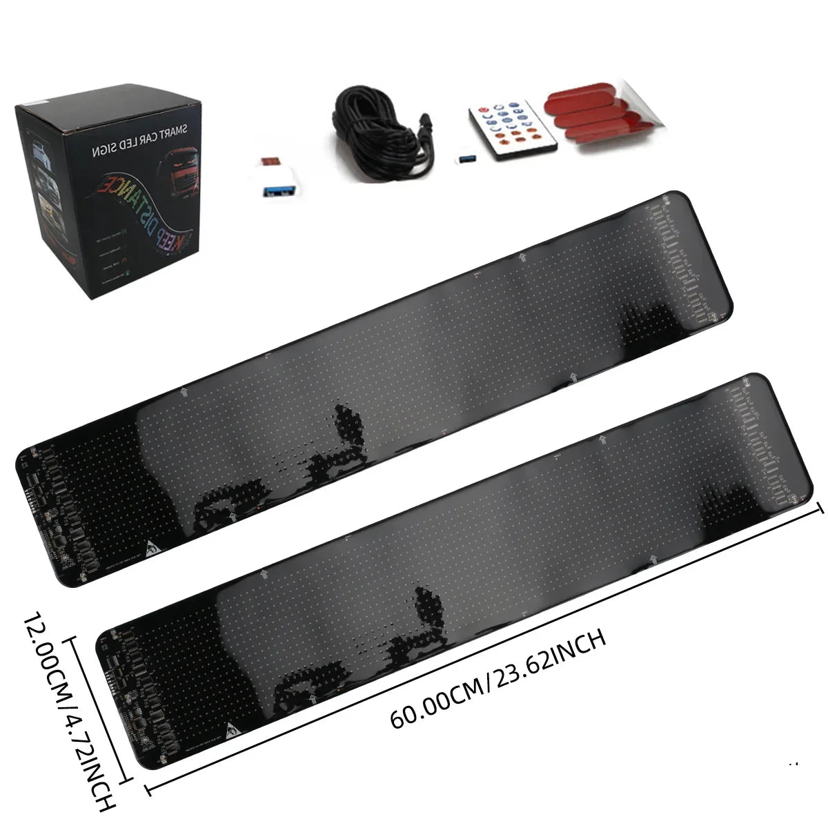 LED Eye for Car Window Screen Wireless Adhesive LED Light Blazexel Devil Eyes Light Flex LED Display Dynamic Eyes for Car