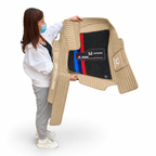 Alfombras Impermeables Dobles Hechas de Cuero Ecológico Artificial Versión Premium Personalizada a Medida Exacta