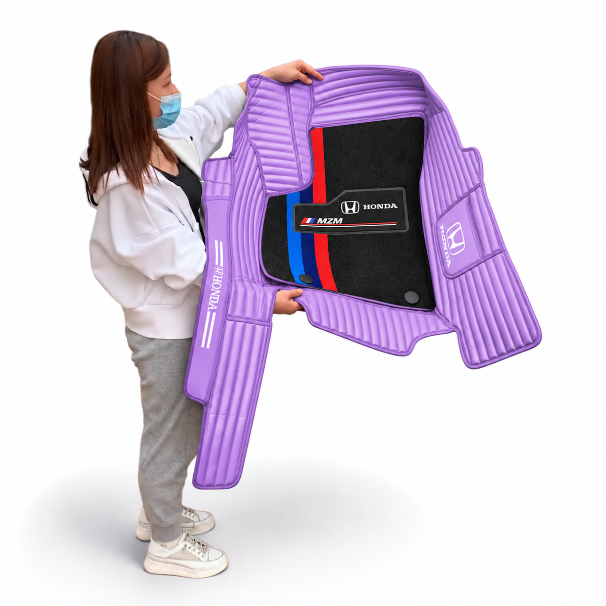 Alfombras Impermeables Dobles Hechas de Cuero Ecológico Artificial Versión Premium Personalizada a Medida Exacta