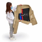 Alfombras Impermeables Dobles Hechas de Cuero Ecológico Artificial Versión Premium Personalizada a Medida Exacta