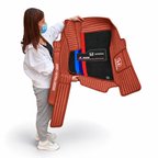 Alfombras Impermeables Dobles Hechas de Cuero Ecológico Artificial Versión Premium Personalizada a Medida Exacta