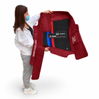 Alfombras Impermeables Dobles Hechas de Cuero Ecológico Artificial Versión Premium Personalizada a Medida Exacta