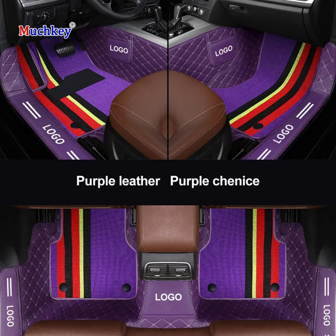 Alfombras personalizada doble alfombrilla impermeable para Auto (A Medida exacta)